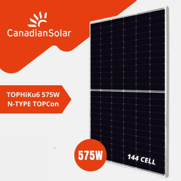 575w Canadian Solar Ntype TOPCon 144 cellules 35 unités